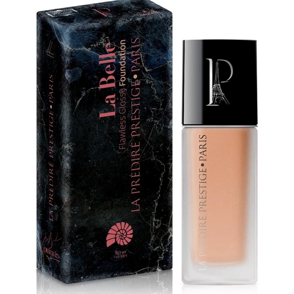 LA PREDIRE PRESTIGE PARIS-LA BELLE FLAWLESS GLOSSY FOUNDATION-1-2-3-4-5-6-SEALED